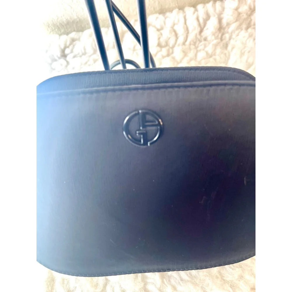 Giorgio Armani black makeup cosmetic bag